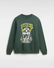 Vans All Seeing Men's Cotton Crew Neck Graphic Sweatshirt Green