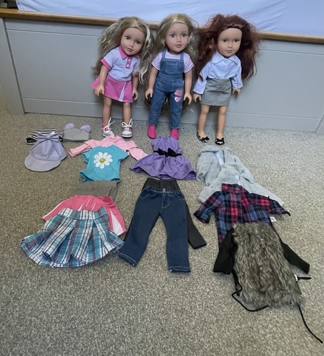 Designafriend dolls x 3 - dolls,