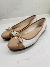 Dune Cream & White Ballerina