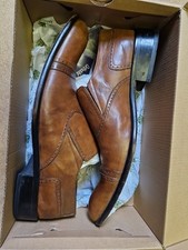 Italian Leather Brown Gentlemen Shoes Size 10 In VGC Worn Only Few Times