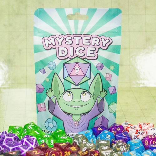 Mystery dice set with - mystery,