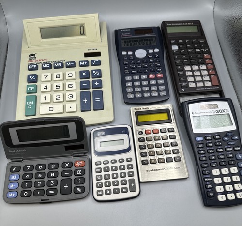 Lot vintage calculators - 7,