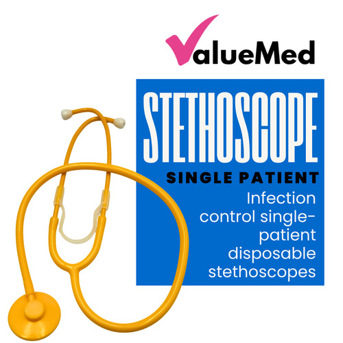 Yellow single head stethoscope - yellow,