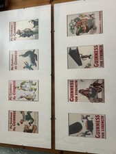 Guinness Postcards In Glass, 2foot Long 10 Inches Wide And 1/4 Inch Thick.