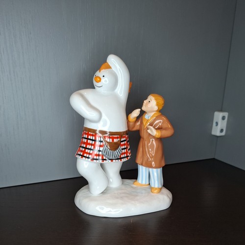 Boxed coalport snowman - boxed,