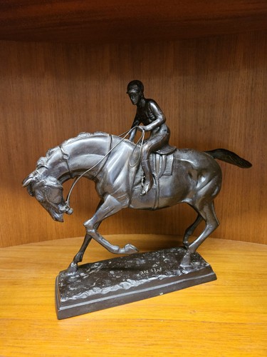 Vintage bronze horse and - vintage,