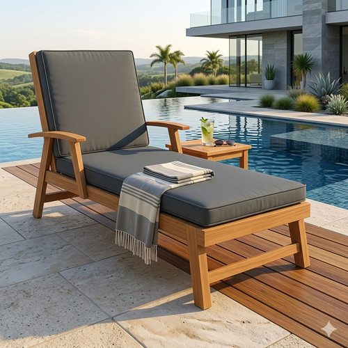 Waterproof sun lounger - waterproof, foam