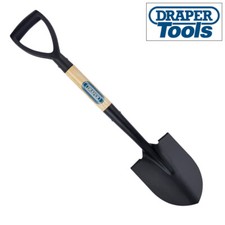 Mini Wooden Shovel Round Point Nose Snow Scoop Digging Spade Draper 15072