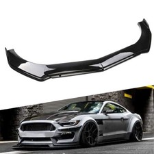 For BMW E90 E92 E60 E61 E87 E82 Black Front Bumper Lip Splitter Spoiler Body Kit