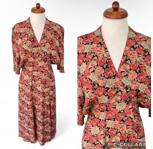 Vintage rose pattern 1940s - pattern,