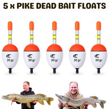5 x 30g Pike Fishing Floats