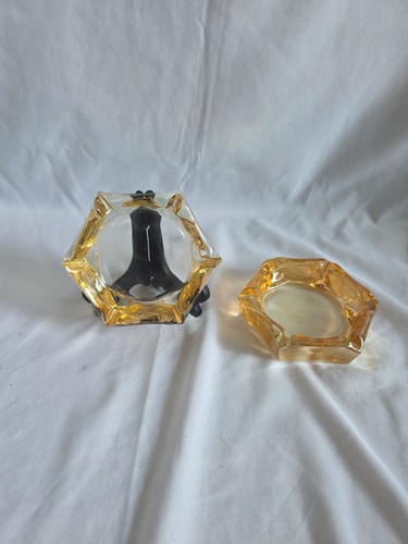 Vintage peach glass - peach,
