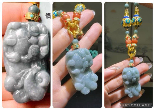 Real jade pixiu - jade, lucky