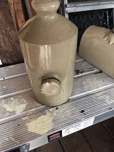 Vintage stoneware hot water - stoneware,