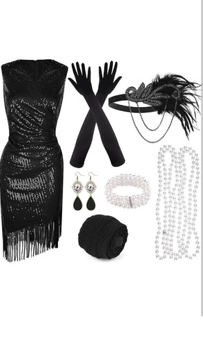Plulon 1920s sequin beaded - plulon,
