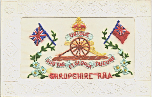World war regimental silk - world, 1