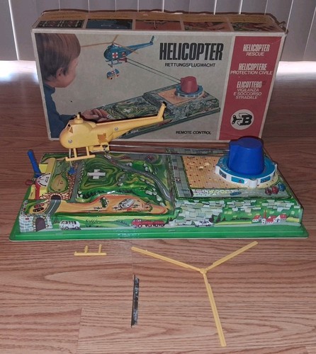 Helicopter toy 1960s - by, biller