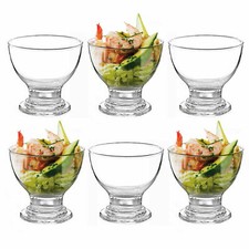 6 x Glass Prawn Cocktail Bowls