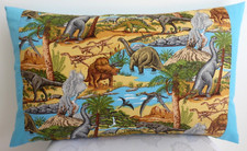 DINOSAURS Jurassic park Lost world T Rex Triceratops - Handmade cushion & pad #1