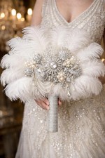 Great Gatsby Feather Brooch
