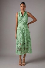 Coast Green Midi Dress Womens