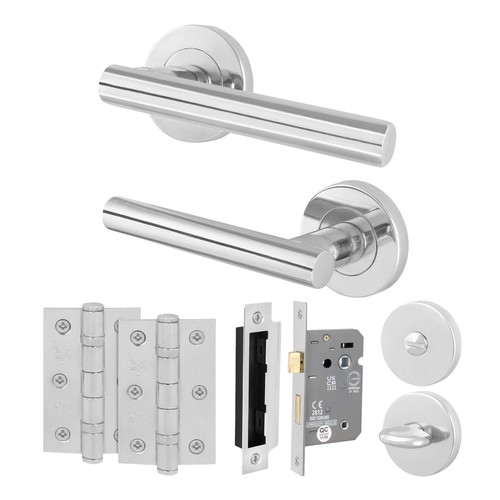 Polished chrome internal door - chrome,