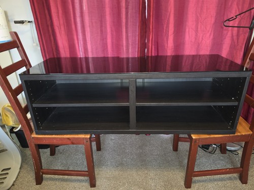 Ikea besta black glass - glass, top