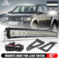 2-Rows 42" Curved LED BAR Work
