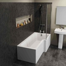 Modern L Shaped Shower Bath