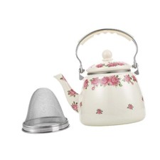 Enamel Tea Kettle Floral