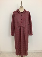Vintage 80s Berkertex nightdress tartan nightie check smock nightgown dress #V1