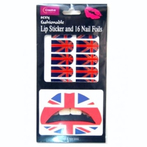 Lip tattoo nail foils - lip, &
