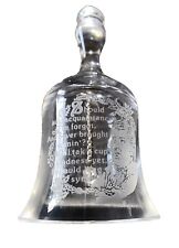 SCOTTISH LEAD CRYSTAL GLASS EDINBURGH ROBERT BURNS AULD LANG SYNE LYRICS BELL
