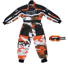 Motocross Suit Kids Kart Mx Race Childrens Quad Bike ATV Off Road Junior Goggles