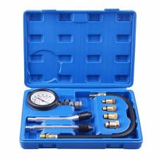 UK Petrol Engine Compression Tester for Automotives and Motorcycles Kit Set