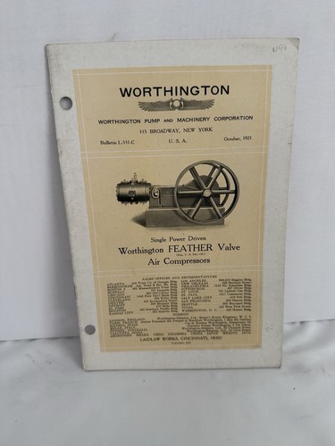 1921 worthington pump - 1921,