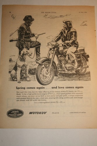 1956 advert for - for, "jawa