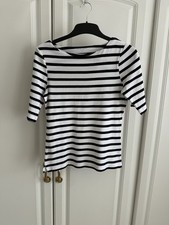 Ladies Black & White Strip