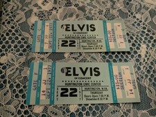 2 Elvis Unused Concert Tickets