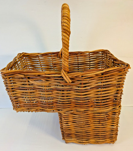 Vintage woven wicker - woven, storage