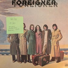 Foreigner Self Titled Vinyl Record VG/VG K50356 1977