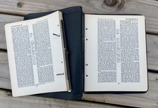 Bible WIDE MARGIN Oxford LOOSE-LEAF (RSV) Real MOROCCO Lined c.1969 VERY SCARCE