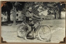 Antique vintage speedway race motorcycle J.A.P photograph original 30s 40s #2