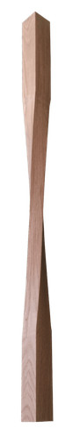 Oak square twist spindle 41mm - twist,