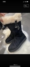 UGG® AUSTRALIA KENSINGTON TOAST LEATHER BOOTS SIZE UK 6.5 RRP-£240