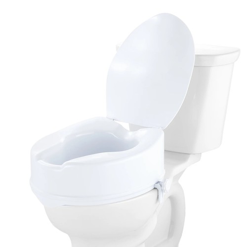 Raised toilet seat with - seat, 4"