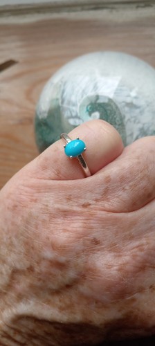 Sleeping beauty turquoise ring - sleeping,