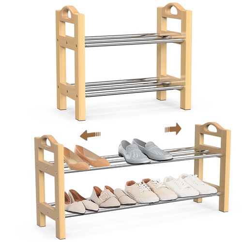 Shoe rack oak wooden - oak,