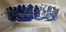 Blue and white Willow pattern