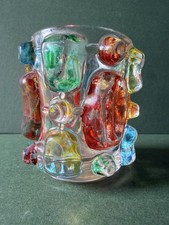Vintage knobbly glass - vintage, 3"
